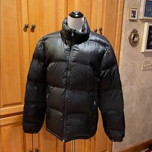 Emporio Armani Shiny Sporty Black Puffer Jacket